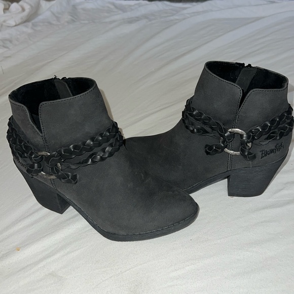 Blowfish Shoes - Blowfish Black Cowboy Ankle Booties size 5.5 NWOT